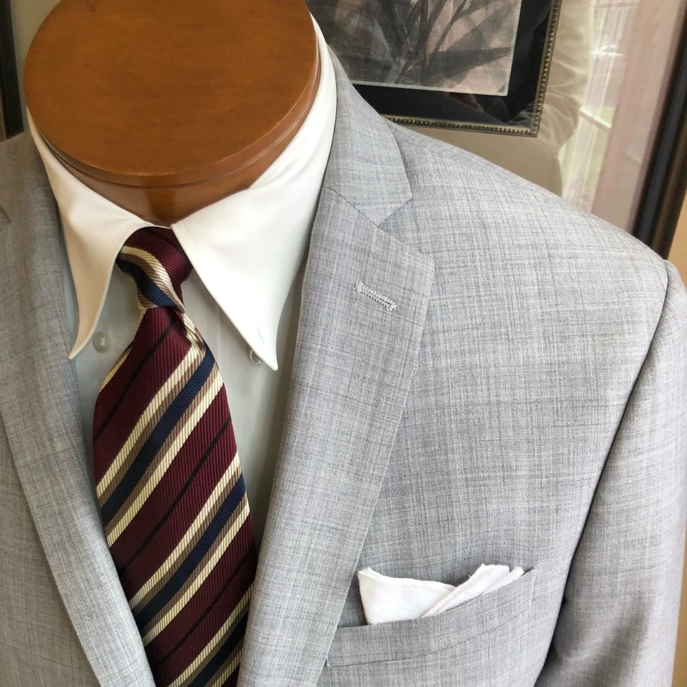 Bar III Wool Blend 2 Button Light Gray Jacket 38R - Picture 3 of 15